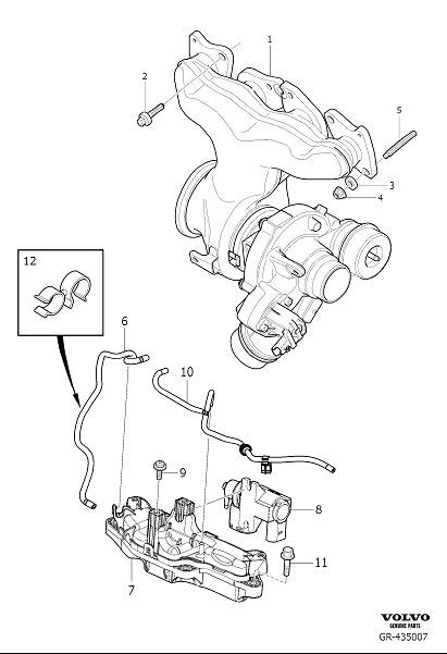 Diagram Compressor exhaust for your 2015 Volvo V60  2.0l 4 cylinder Turbo 
