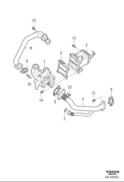 Diagram Exhaust cleaning system for your 2023 Volvo XC60   