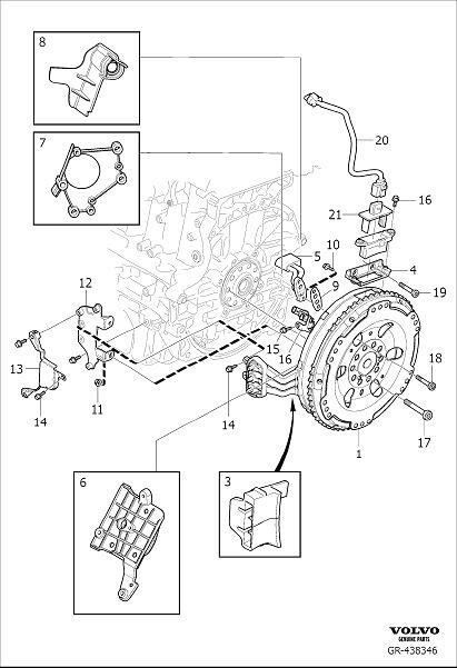 Diagram Integrated starter generator module (isgm) for your Volvo XC60  
