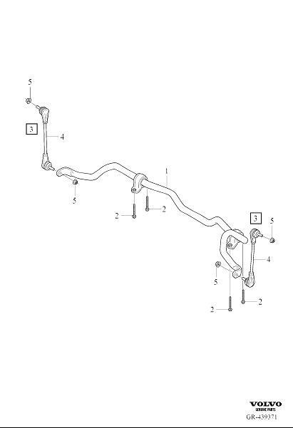 Full size assembly image of Anti-roll bar front (1/1)