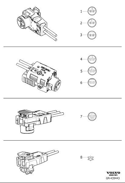 Diagram Repair kit srs for your 2015 Volvo XC60   