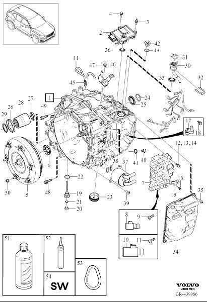 Diagram Automatic transmission for your 2007 Volvo S60   