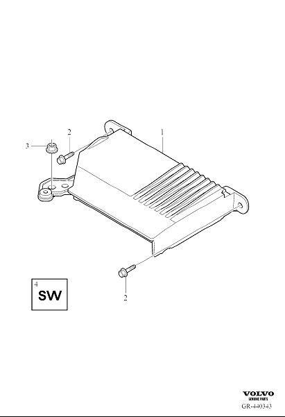 Diagram Amplifier (aud) for your Volvo S60 Cross Country  