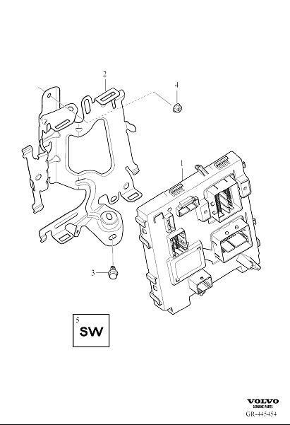 Diagram Central electronic module (cem). for your 2015 Volvo XC60   