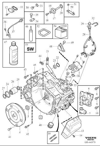 Diagram Automatic transmission for your 2012 Volvo S80   