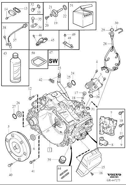 Diagram Automatic transmission for your 2014 Volvo XC60  3.2l 6 cylinder 