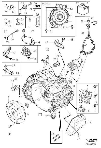 Diagram Automatic transmission for your 2013 Volvo
