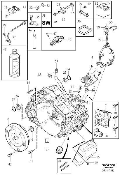 Diagram Automatic transmission for your 2014 Volvo XC70  3.2l 6 cylinder 