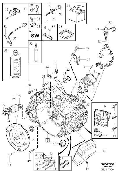 Diagram Automatic transmission for your 2016 Volvo XC60   
