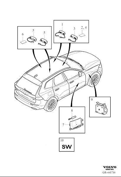 Diagram Mobile telephone for your Volvo S60 Cross Country  