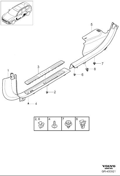 Full size assembly image of Sill moulding (1/1)