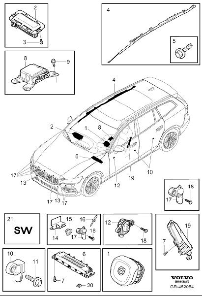 Diagram Airbag for your 2014 Volvo XC60   
