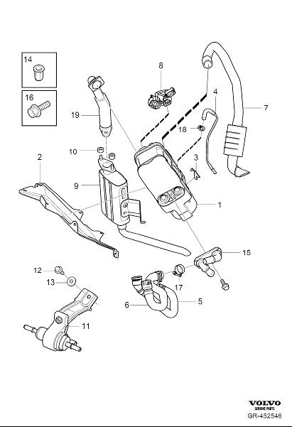 Diagram Auxiliary heater, fuel powered for your 2011 Volvo S60   