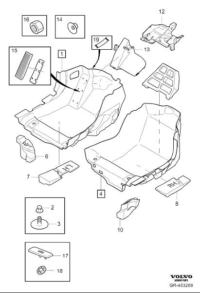 Full size assembly image of Floor upholstery front (1/1)