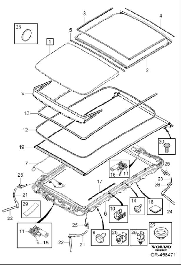 Full size assembly image of Roof hatch (1/1)