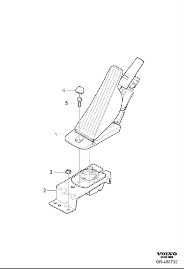 Diagram Accelerator pedal control for your Volvo V90 Cross Country  