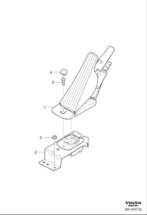 Diagram Accelerator pedal control for your 2016 Volvo XC60   