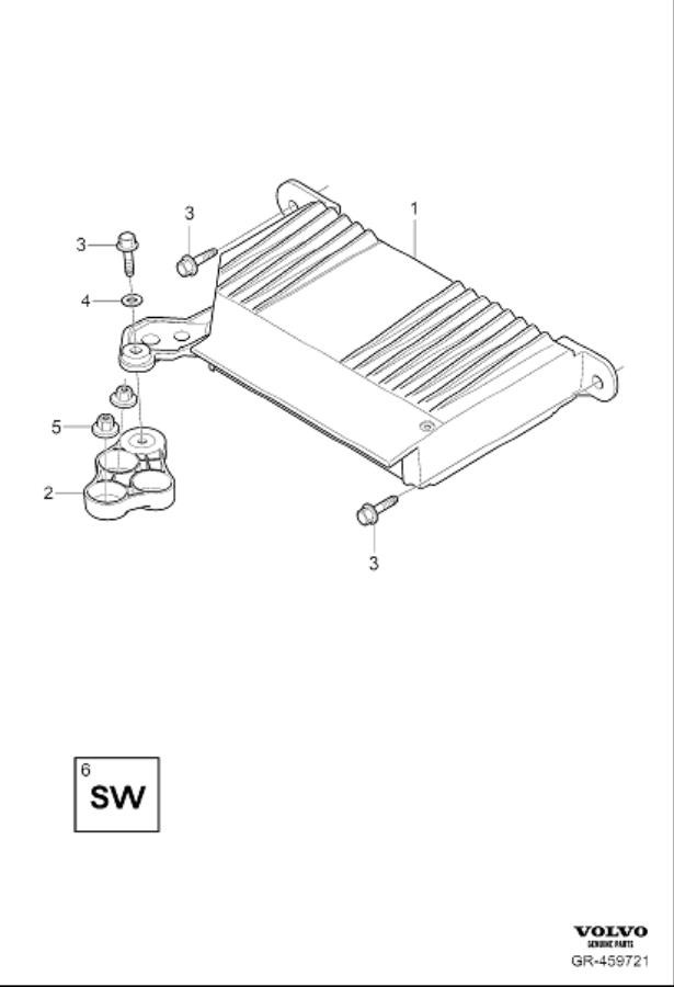 Diagram Amplifier (AUD) for your Volvo S60 Cross Country  