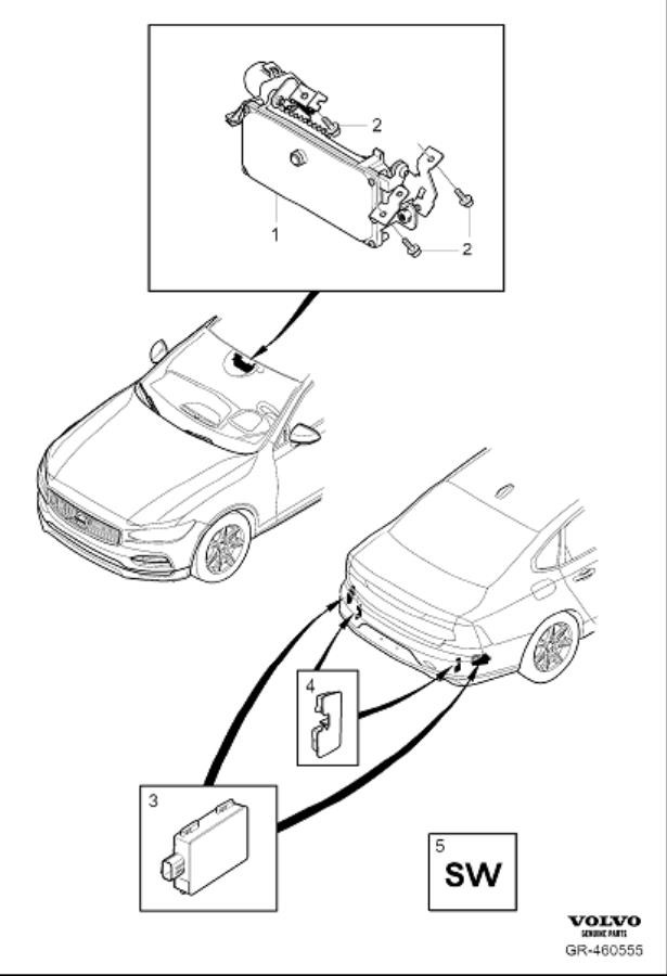 Diagram Collision warning for your Volvo
