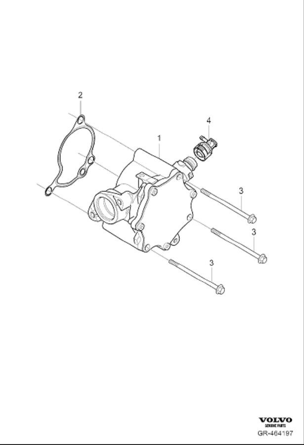 Diagram Vacuum pump for your Volvo V90 Cross Country  