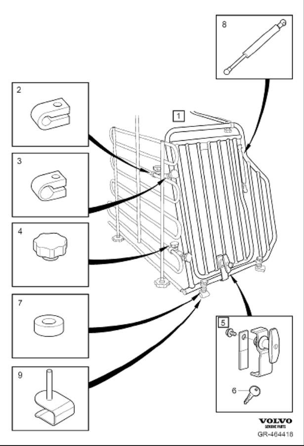 Diagram Dog cage for your 2014 Volvo XC70  3.2l 6 cylinder 