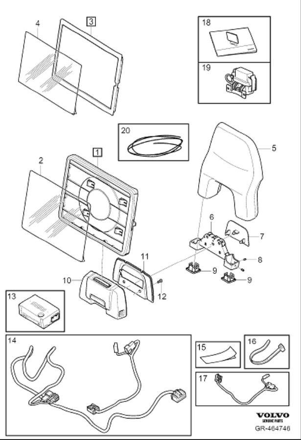 Diagram Tablet holder for your 1998 Volvo S90   