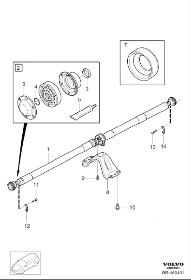Full size assembly image of Propeller shaft (1/1)