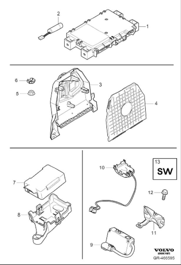 Diagram Vehicle Connectivity Module for your Volvo XC60  