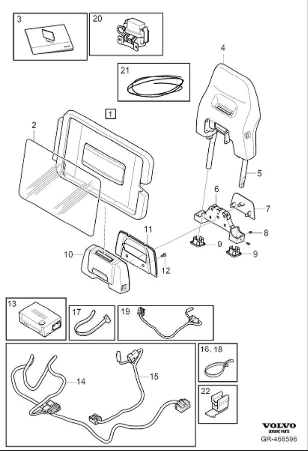 Diagram Tablet holder for your 2016 Volvo XC60   