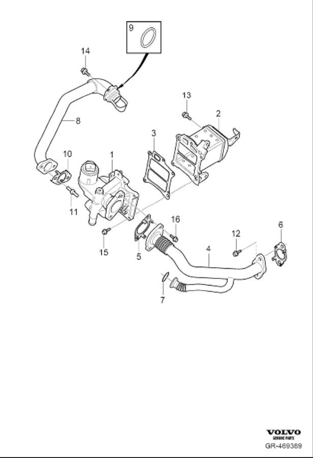 Diagram Exhaust cleaning system for your 2020 Volvo V60 Cross Country   