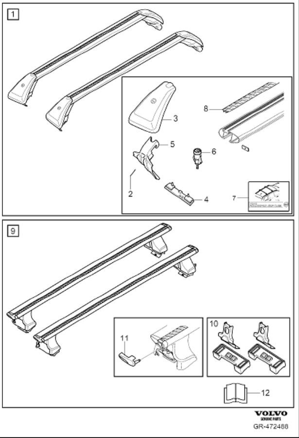 Diagram Load retainer for your 2002 Volvo S60   