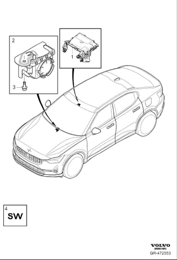 Diagram Alarm for your 2010 Volvo XC60   