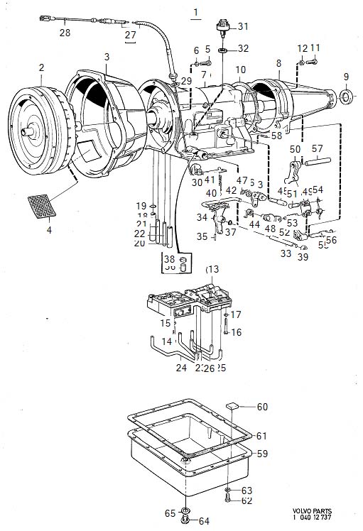 Diagram Gearbox, automatic, transmission, automatic for your 2023 Volvo XC60   