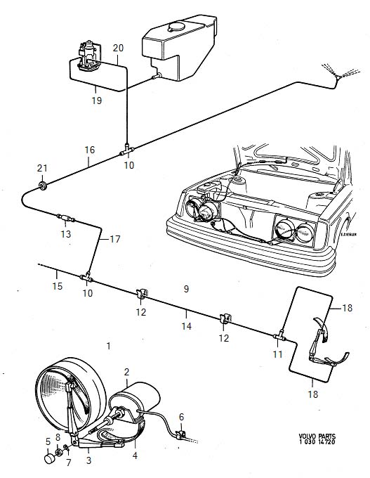 Full size assembly image of Headlight wipers, headlamp wipers (1/6)