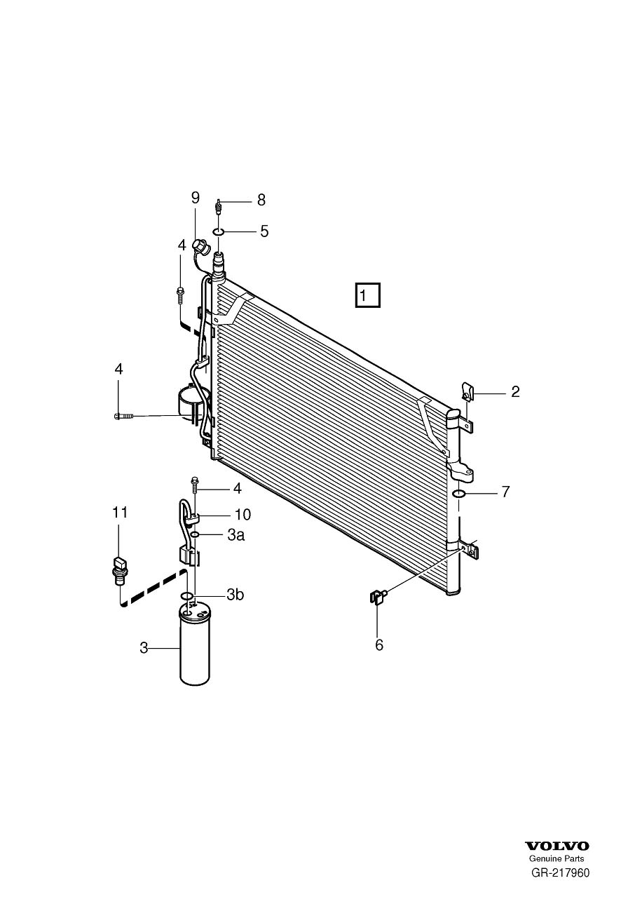 Diagram Condenser for your 2005 Volvo S60   