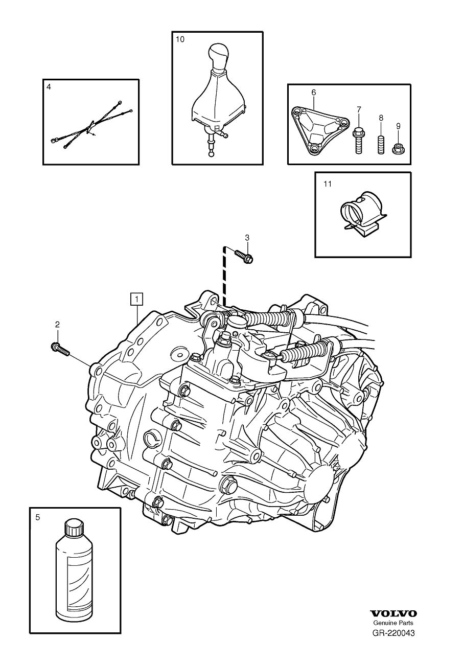 Full size assembly image of Gearbox, manual, manual transmission (1/6)