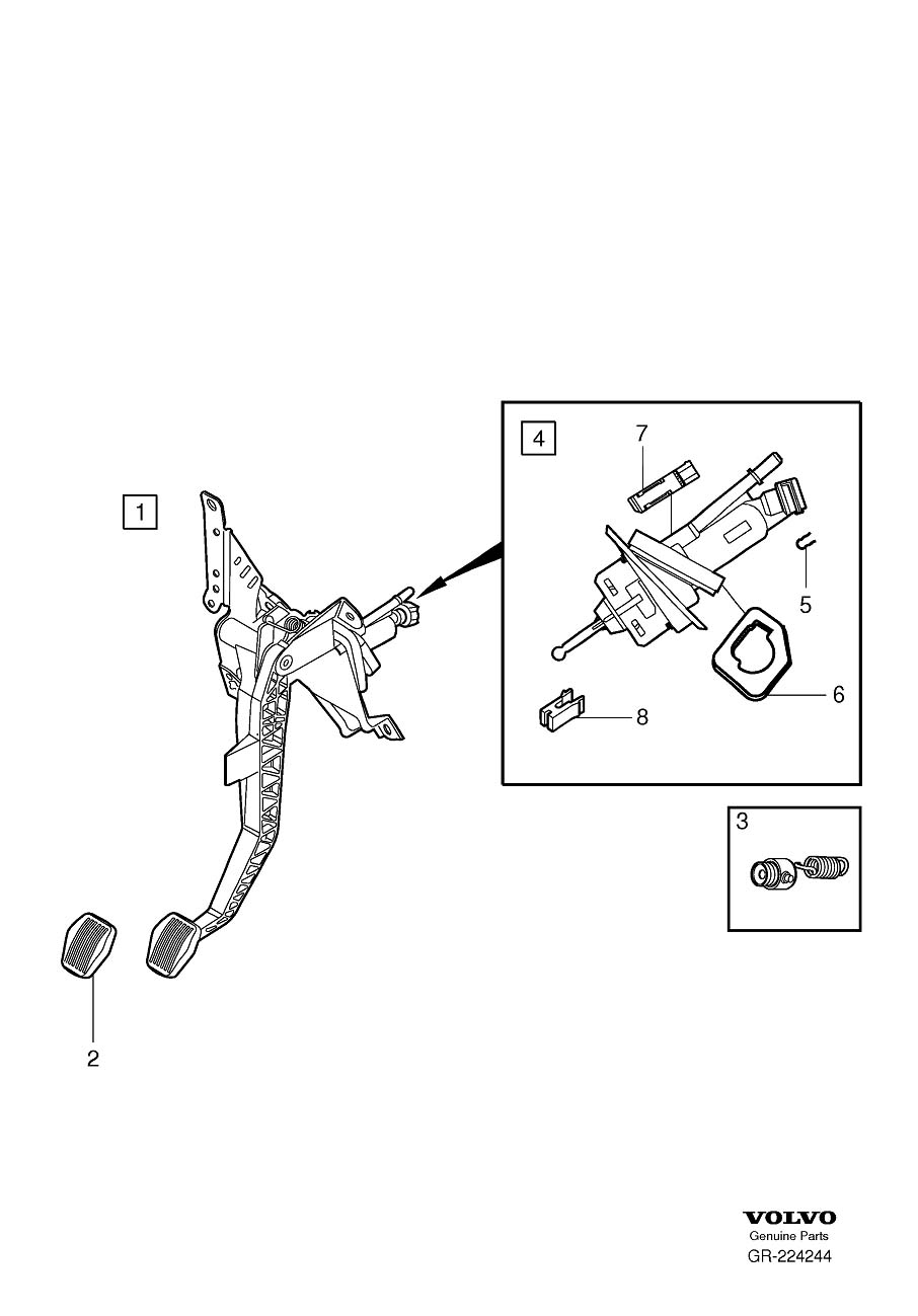 Diagram Clutch control for your Volvo S40  