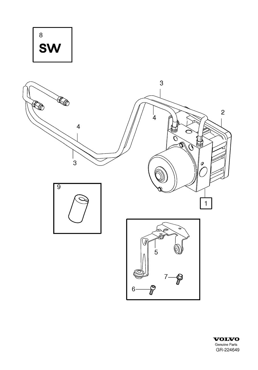 Diagram Hydraulic pump for your 2021 Volvo XC60   