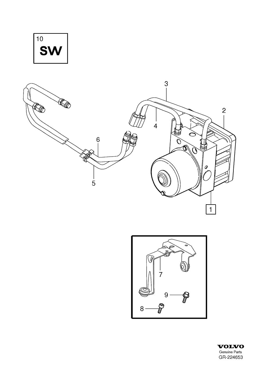 Diagram Hydraulic pump for your 2024 Volvo XC60   