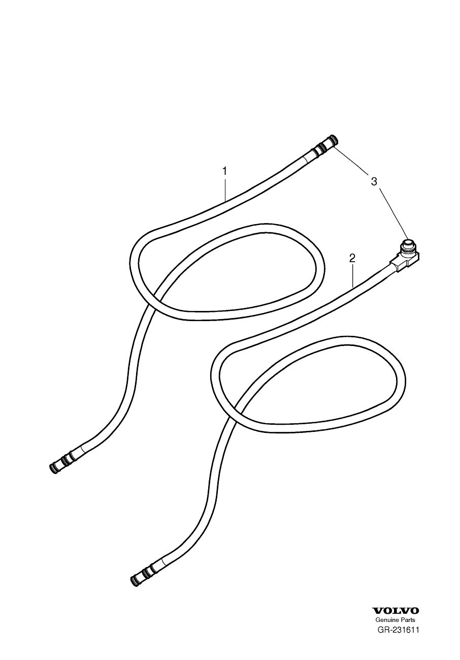 Diagram Repair kit coax, repair kits for your Volvo