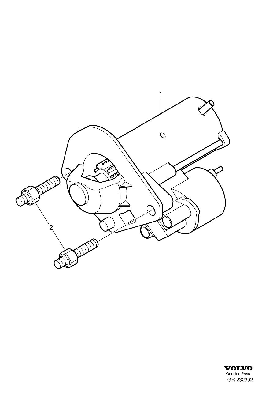 Diagram Starter motor for your 2024 Volvo XC60   