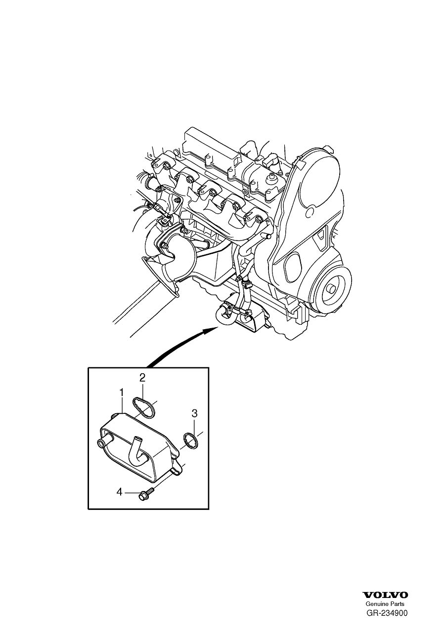 Diagram Oil cooler for your 2012 Volvo XC60   