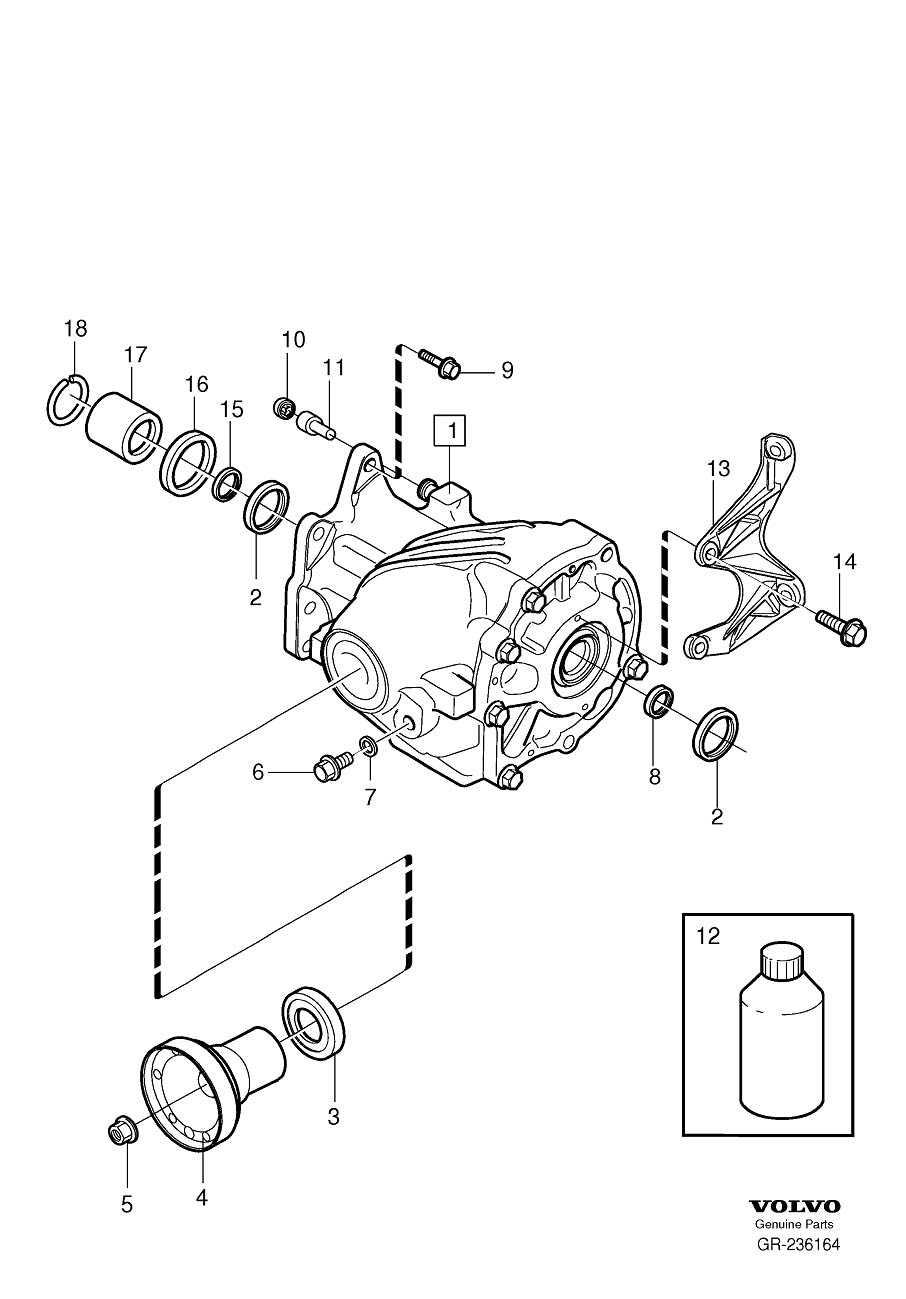 Diagram Angle gear, Bevel gear for your 2022 Volvo XC60   
