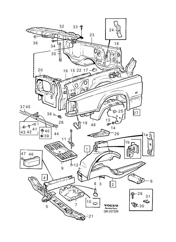 Full size assembly image of Body frame (1/6)