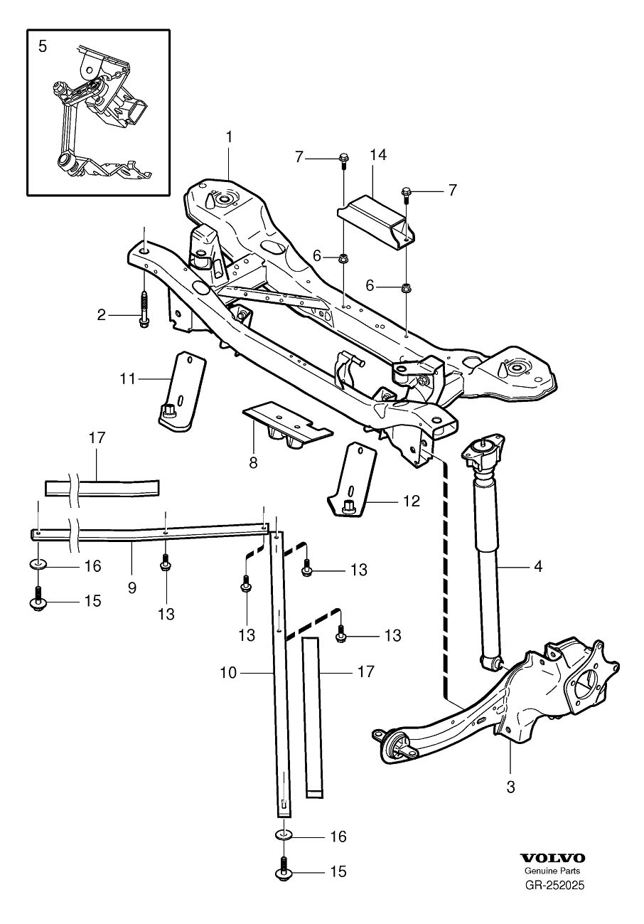 Full size assembly image of Subframe (1/6)