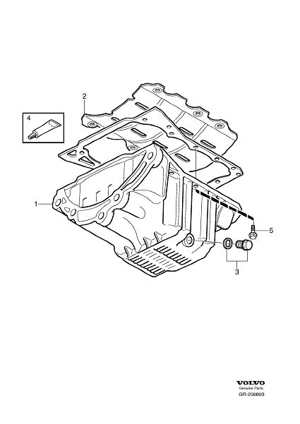 Diagram Oil pan, Sump for your 2022 Volvo S60   