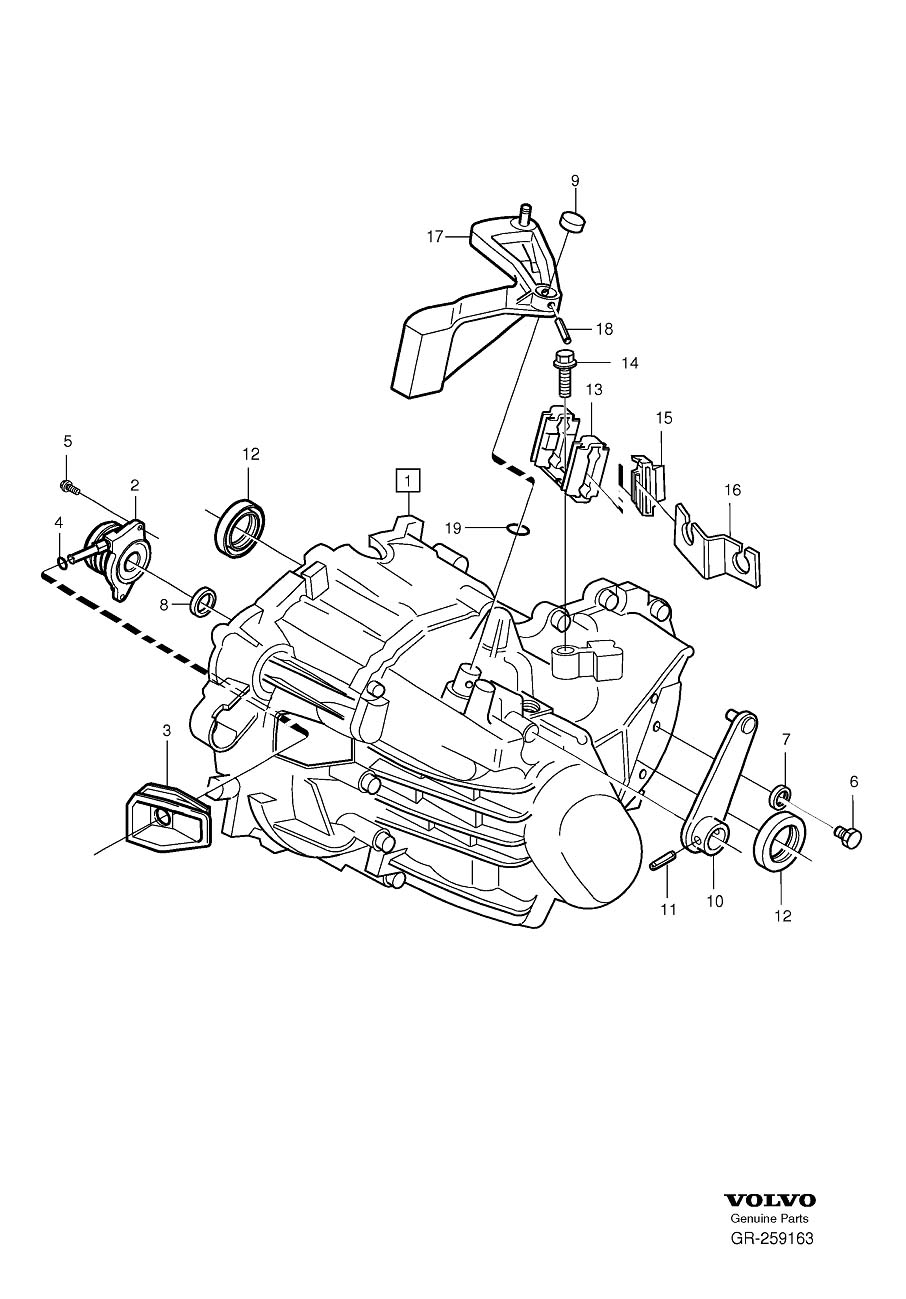 Diagram Gearbox, manual, manual transmission for your 2007 Volvo V70   