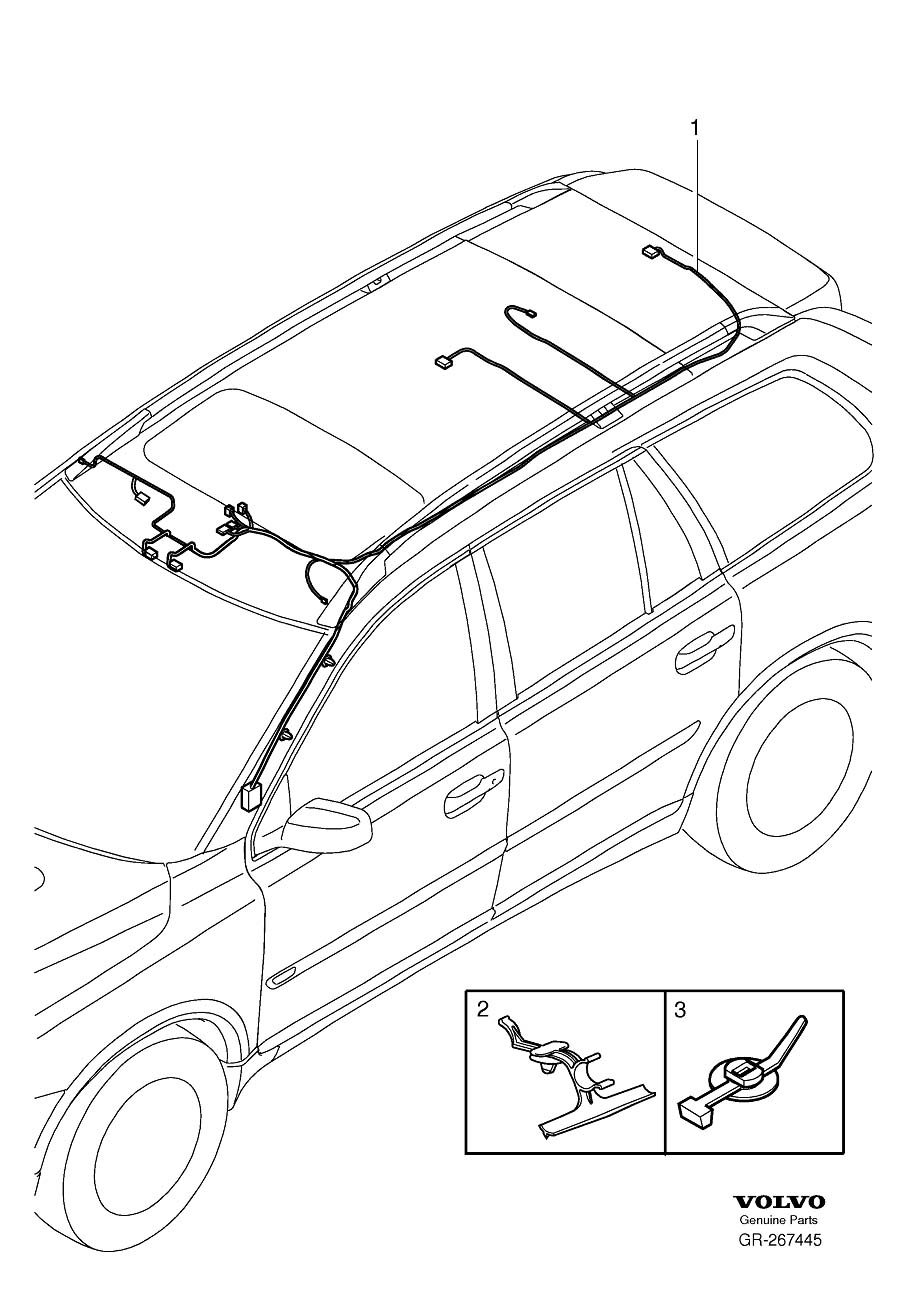 Diagram Cable harness roof for your 2007 Volvo XC90   