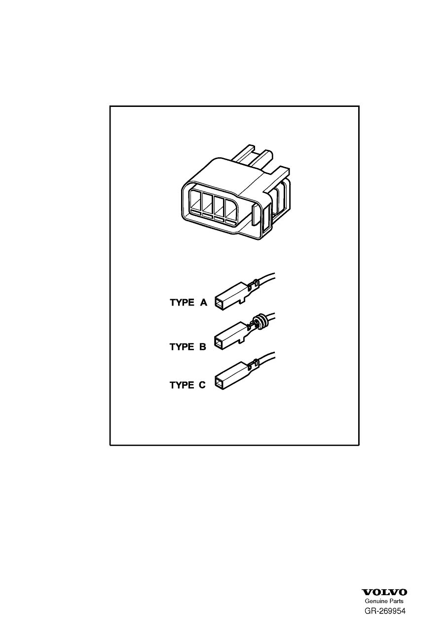 Diagram Connector for your 2005 Volvo S40   