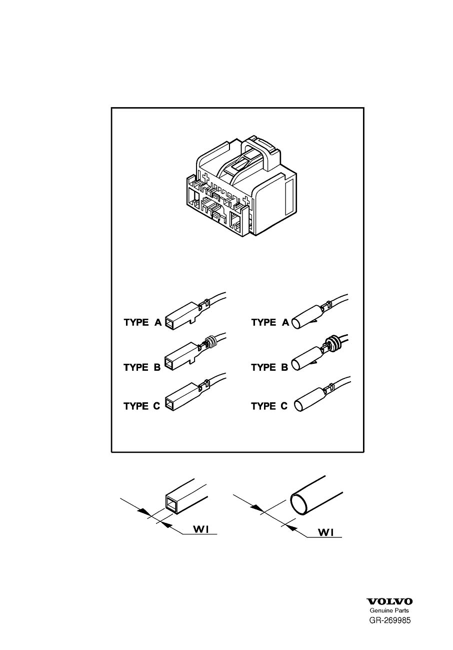 Diagram Connector for your 2005 Volvo V70   